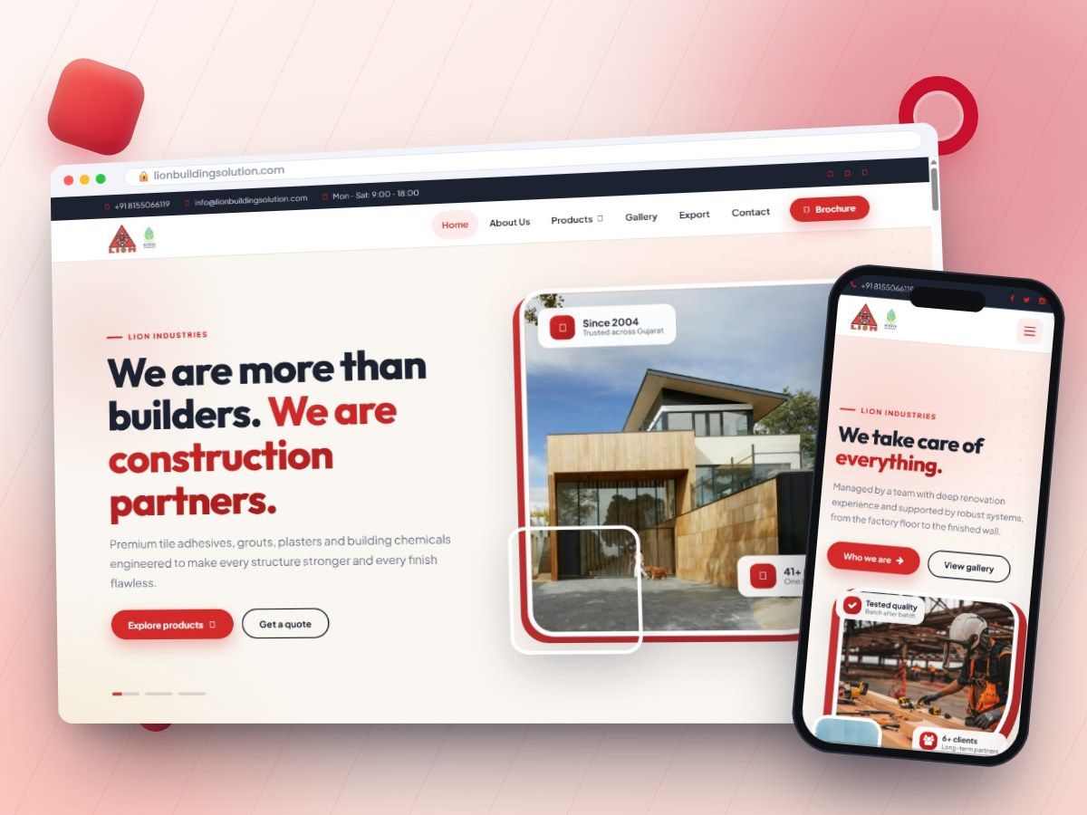 Lion Building Solution - Corporate Website project