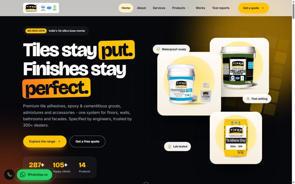Tipro Industries: Home page