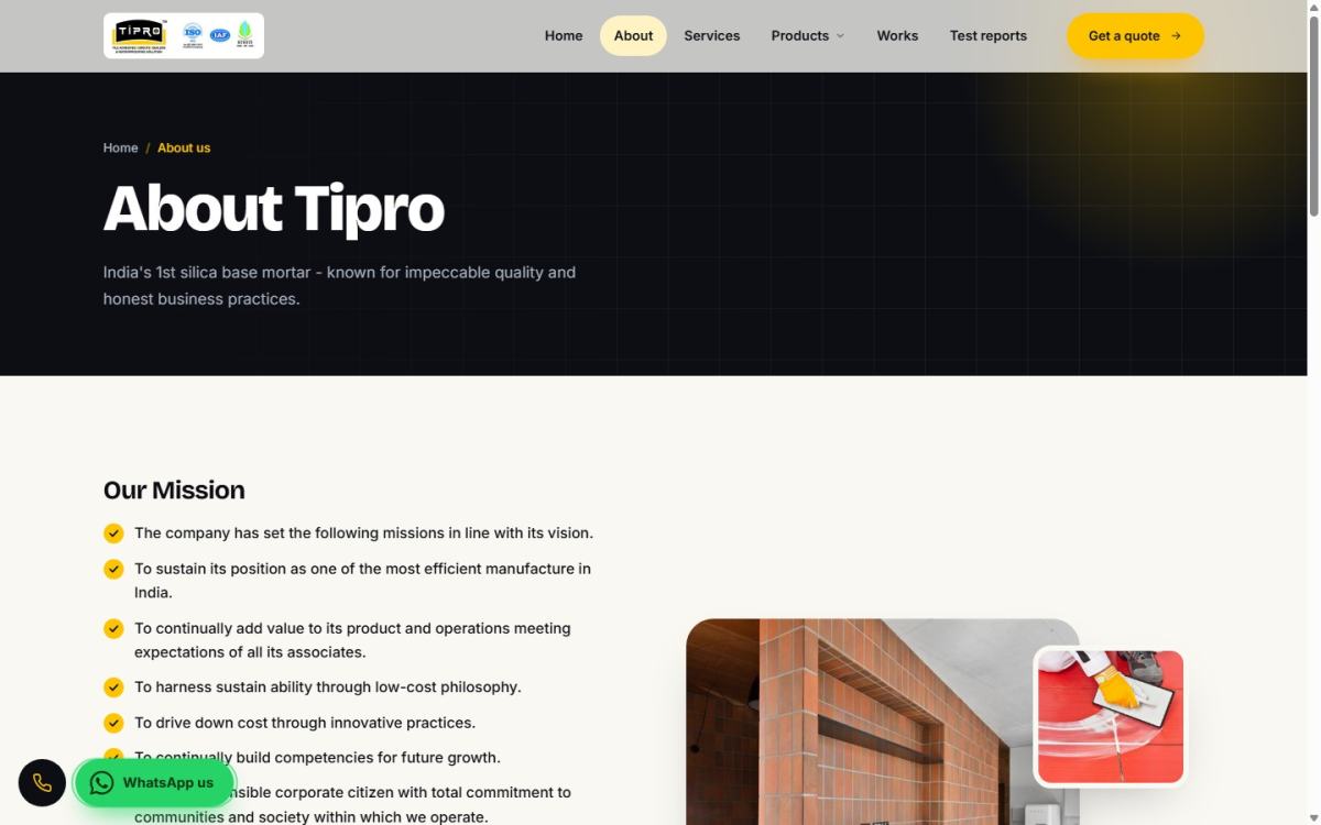 Tipro Industries: About us